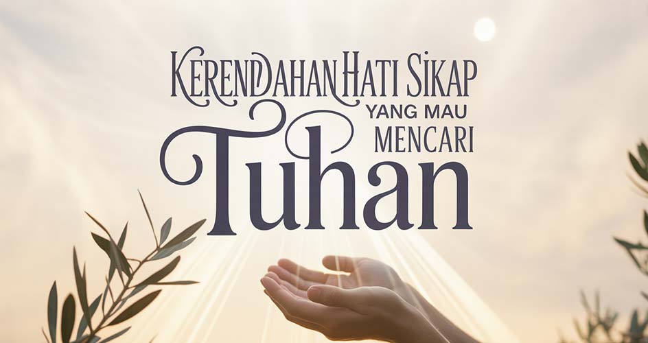 Sikap yang Mau Mencari Tuhan